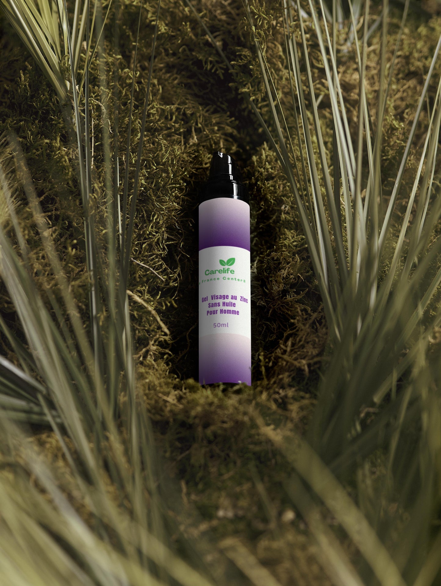 Gel visage au zinc sans huile pour hommes, 50 ml