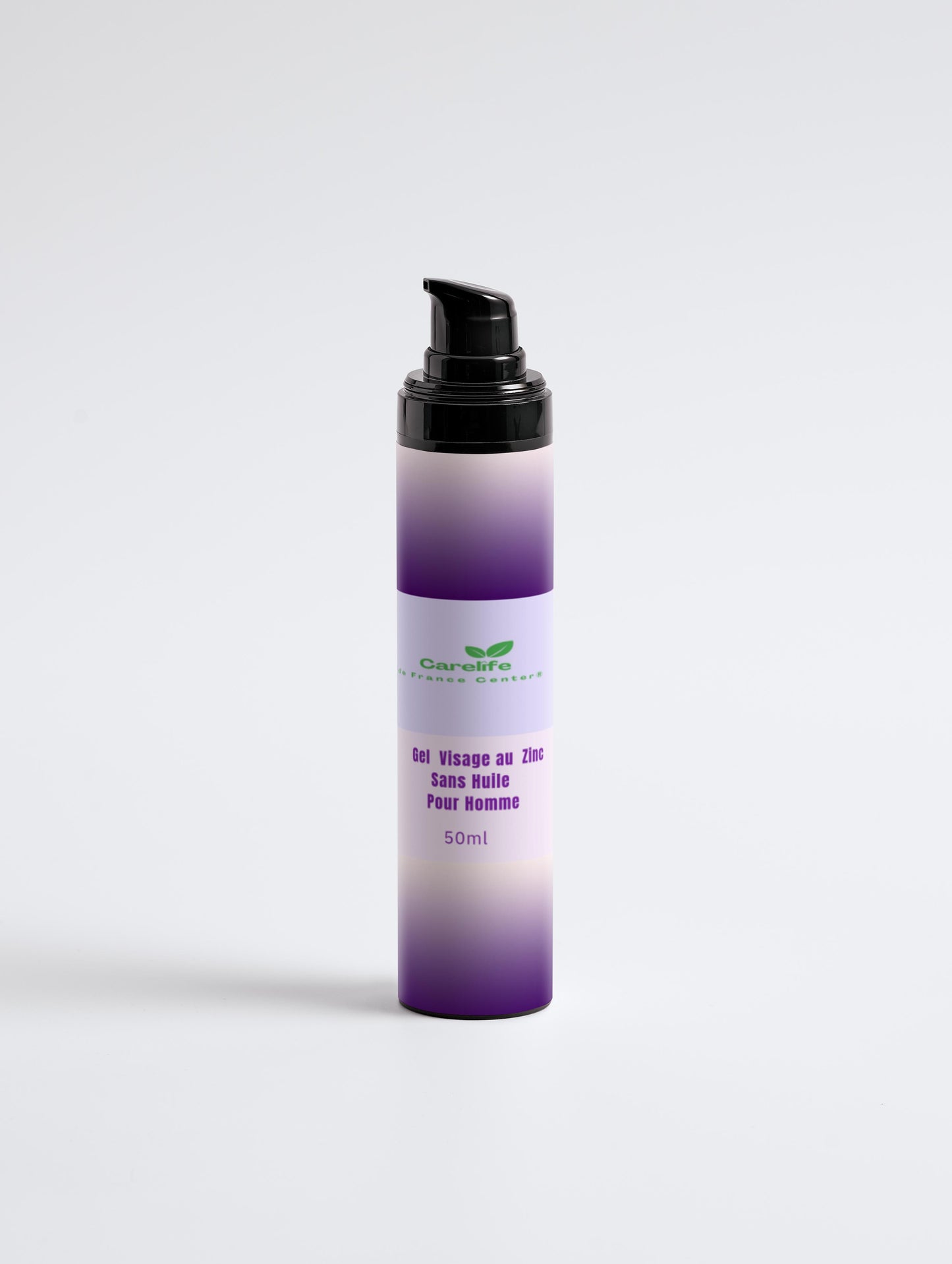 Gel visage au zinc sans huile pour hommes, 50 ml