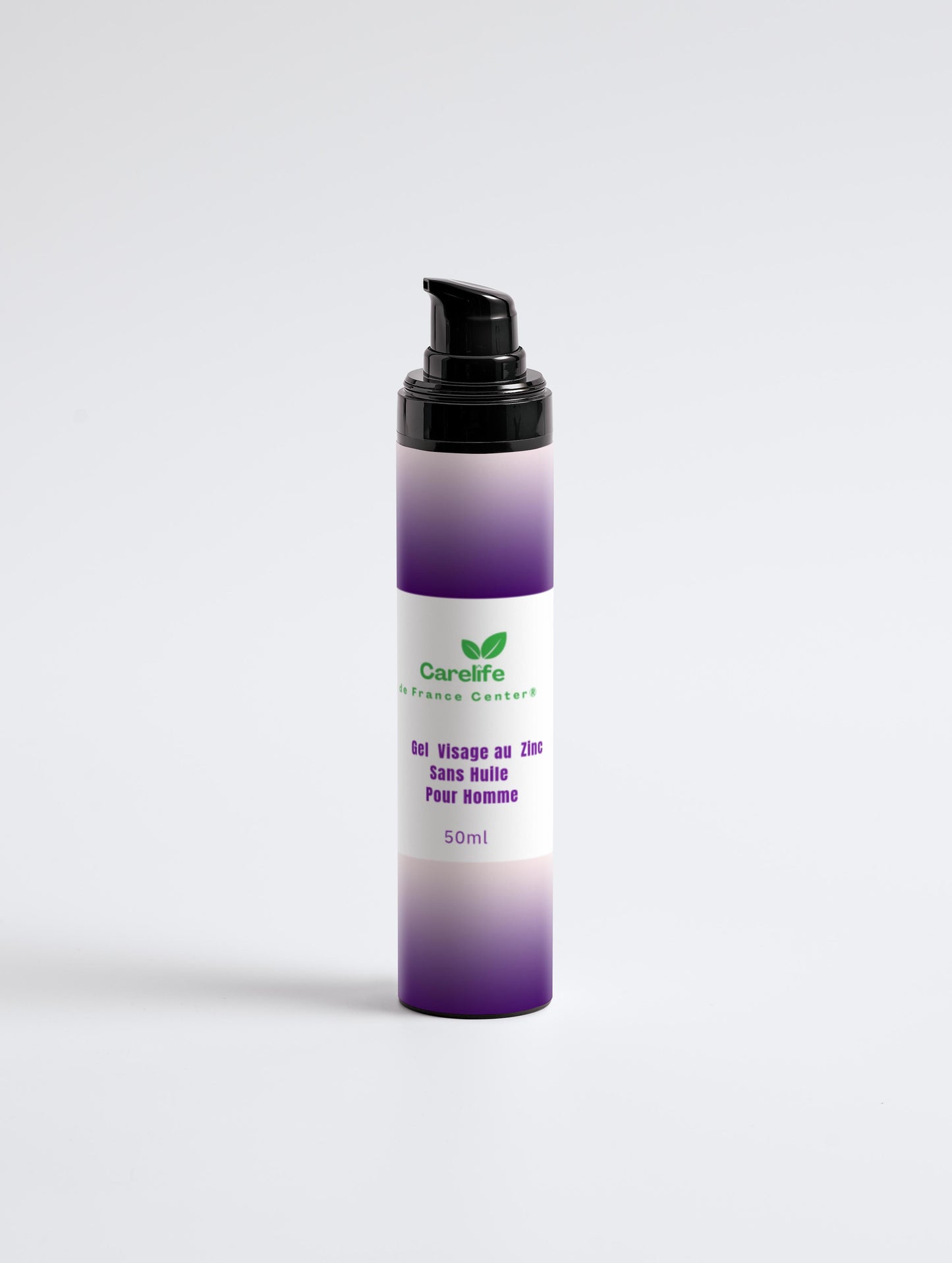 Gel visage au zinc sans huile pour hommes, 50 ml